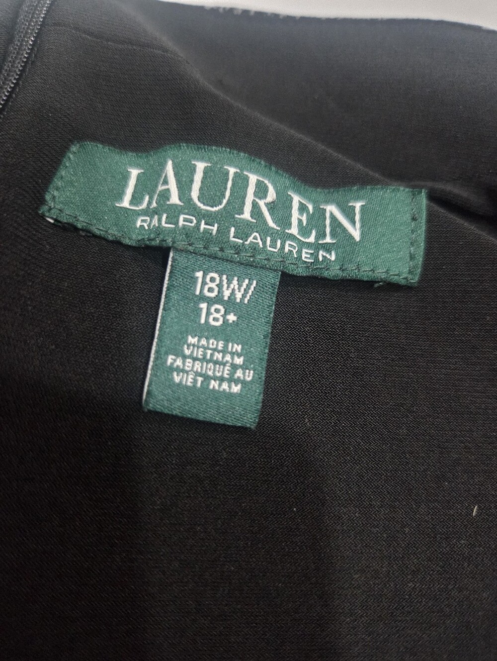 Ralph Lauren Two-Tone Jumpsuit in Black and Gray Sz.18 W - Picture 5 of 11